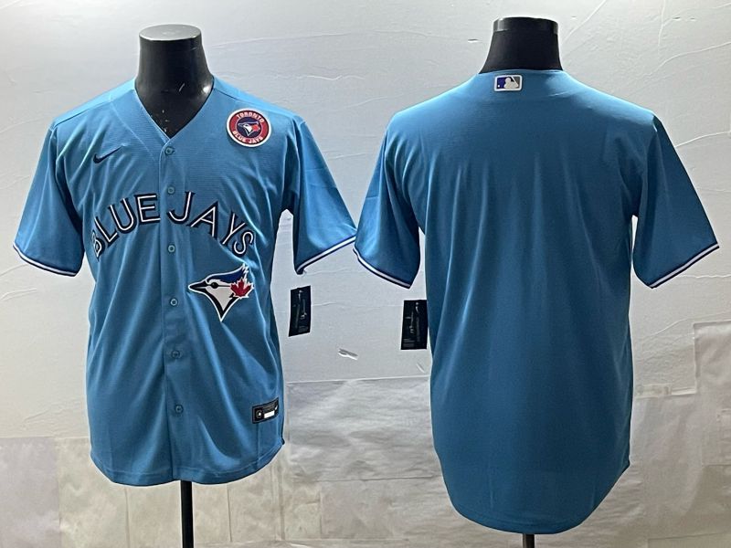 Men 2025 Toronto Blue Jays Blank Light Blue Game Nike MLB Jersey style 05->dallas cowboys->NFL Jersey